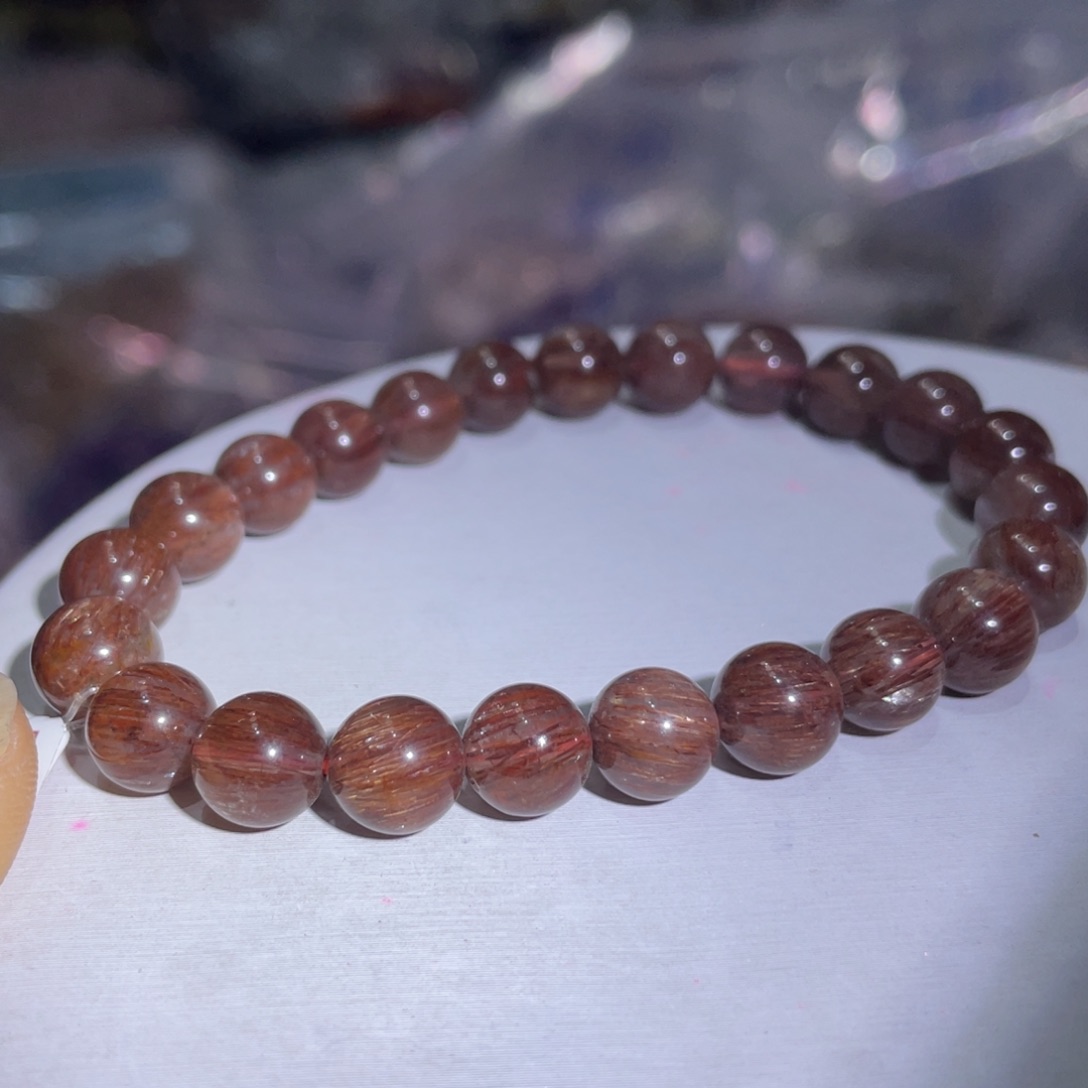 水晶红发晶顺发未镶嵌