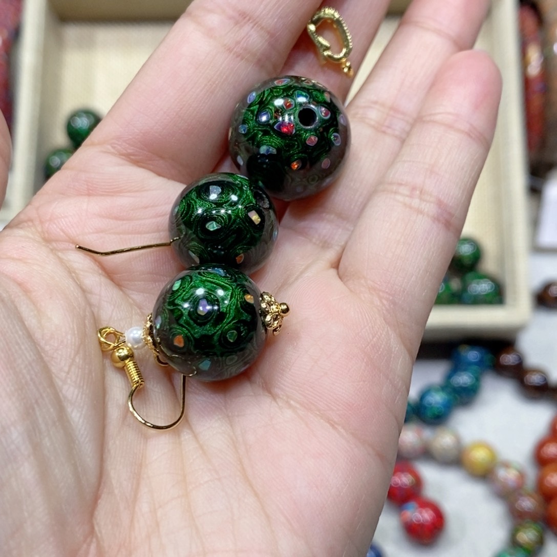 酷*大漆1.5耳环➕吊坠…………