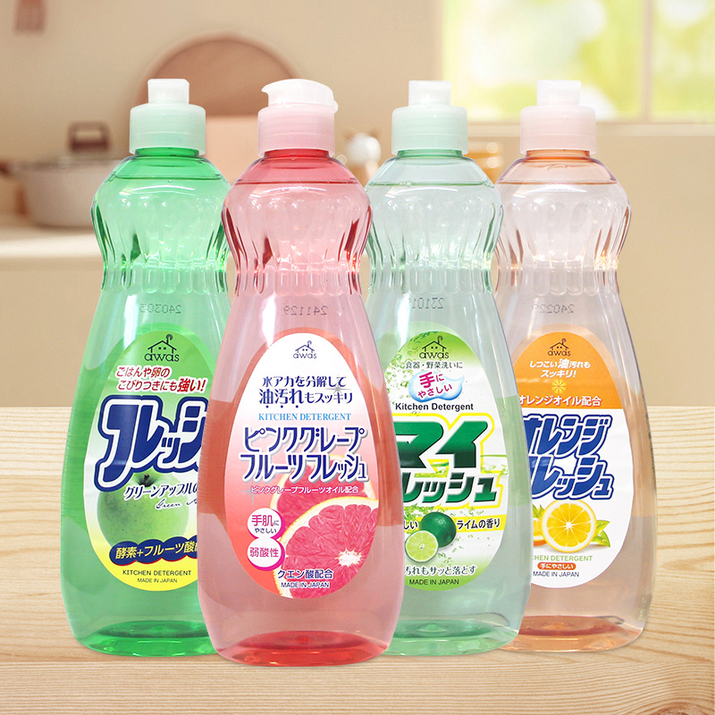 日本进口火箭洗洁精600ml 厨房餐具洗净去油污