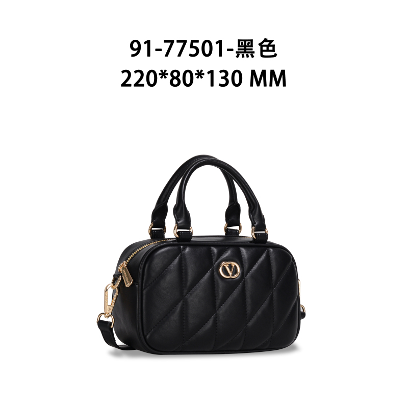 【艳姐甄选】GQ-77501-黑色轻奢女士时尚潮流通勤腋下斜挎包