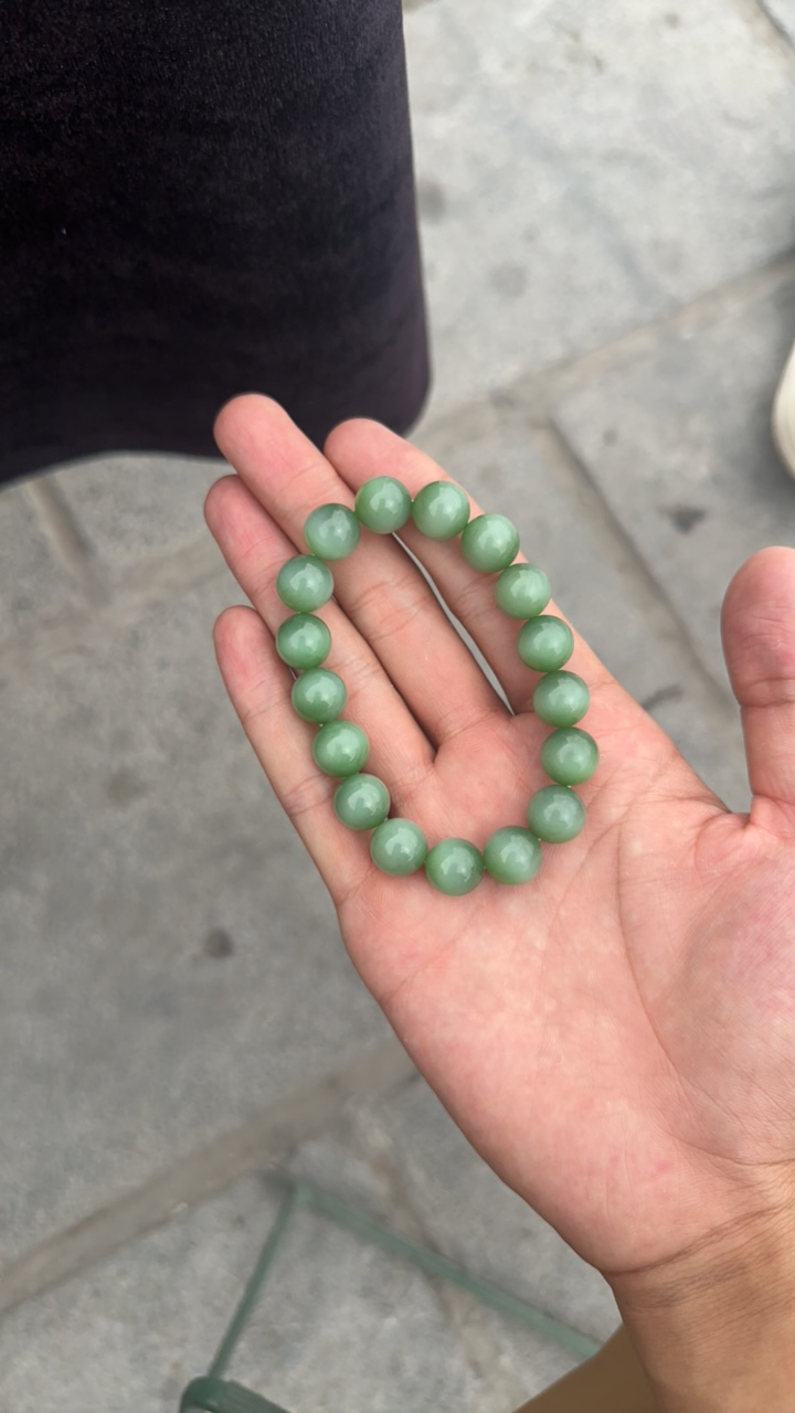 和田玉碧玉猫眼手串