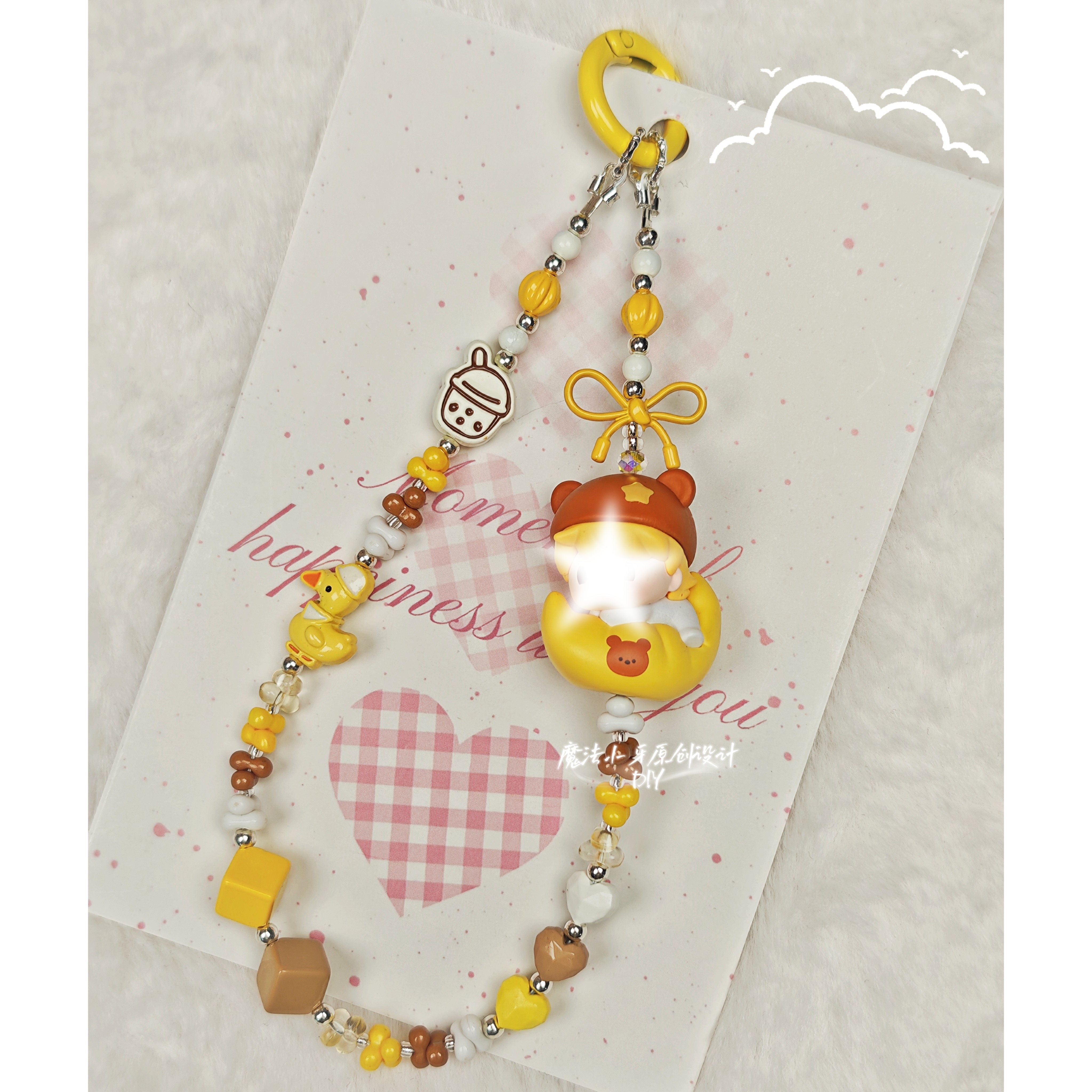 【甜豆子合集】正版萌粒DIY手机链（联系客服或直播间看实物）