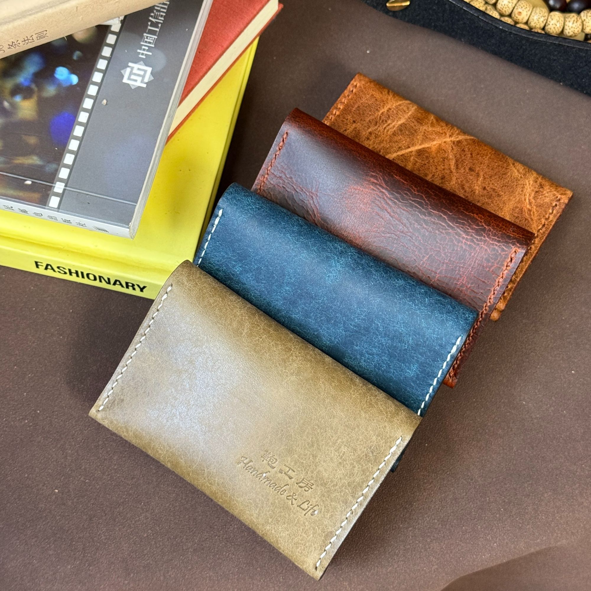 匠作手工真皮卡包男士时尚休闲百搭