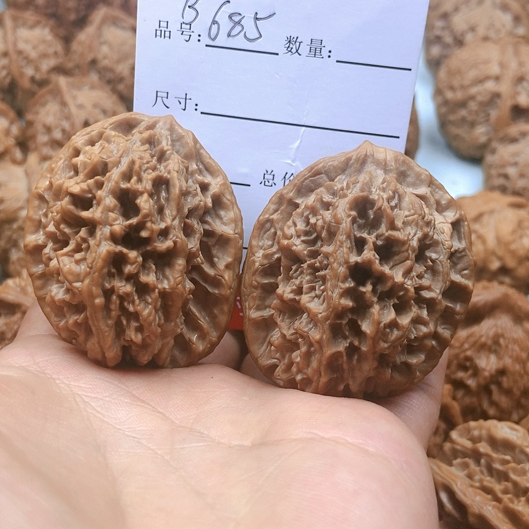 文玩核桃把件685号大花40尺