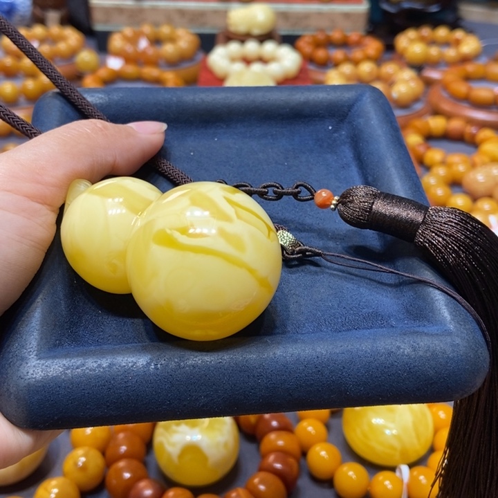 蜜蜡颈饰未镶嵌阳**康蜜蜡