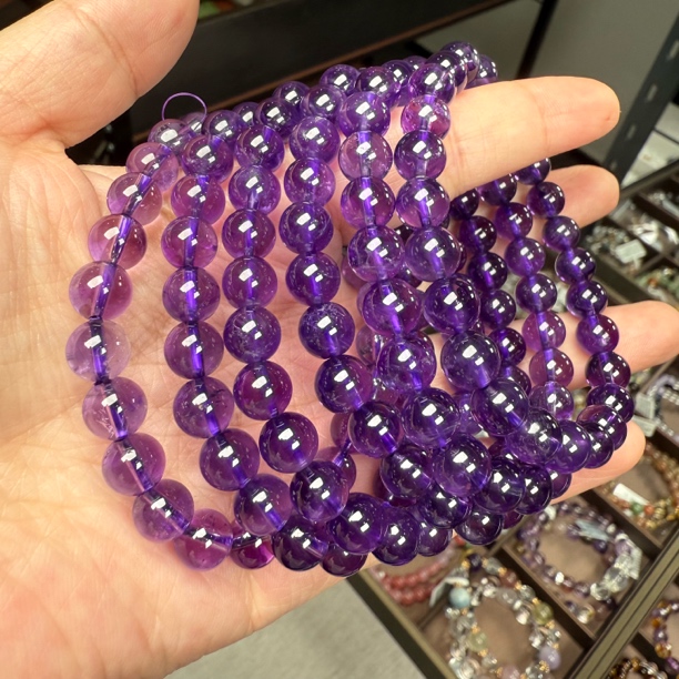 天然水晶乌拉圭5A级净水（多样性发其一）7mm