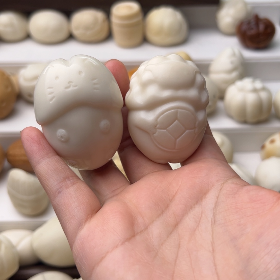 j***o把件菩提根/象牙果定制羊丁画金元宝猫丁镶钻不费用