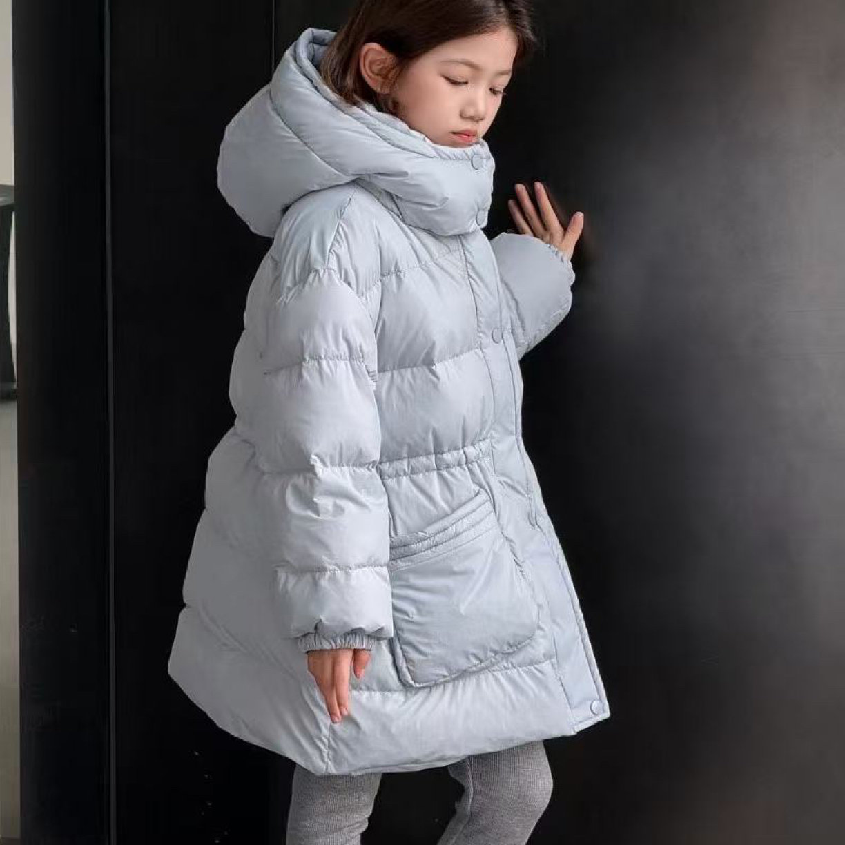 Gu品百褶长袖T恤宽松黑色（编码拍这里，拍下订单备注留言编码）