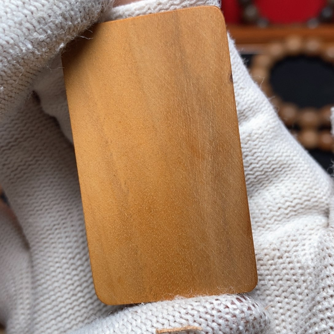 檀香木其他531顺纹 无事牌 瑕疵 （可 打孔