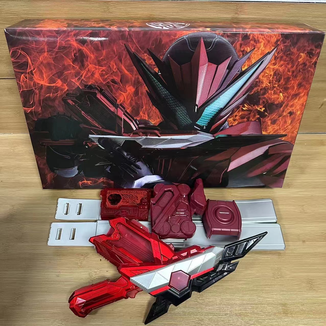 假面骑士国产零一斩击升华器燃烧猎鹰腰带金属涂装bgm假面玩具