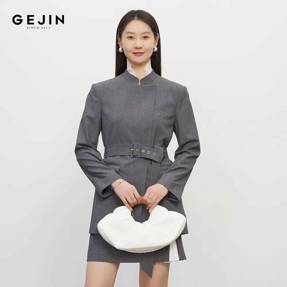 GEJIN/歌锦秋季新款时尚修身新中式休闲风包臀高腰93325903552