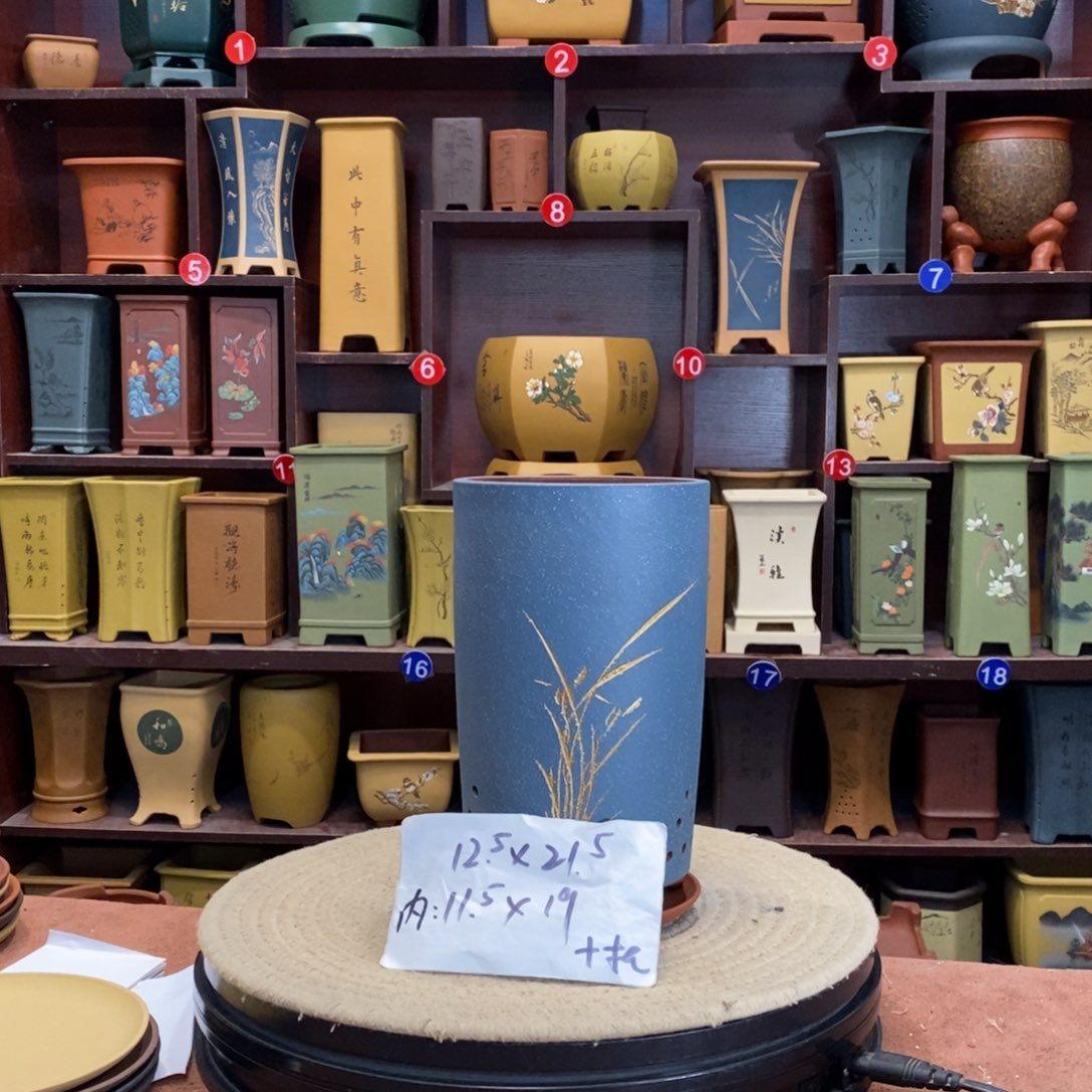 紫砂花盆紫砂陶艺