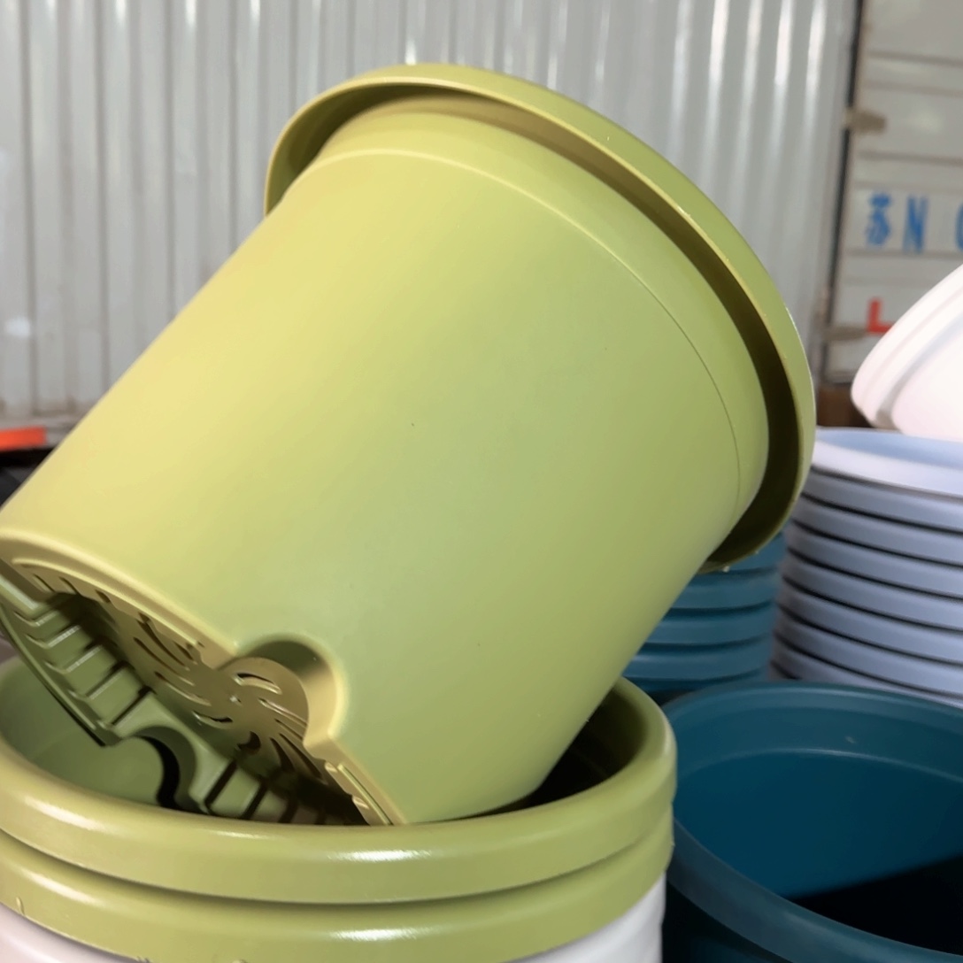 树脂四季盆5#无拖果绿微瑕6