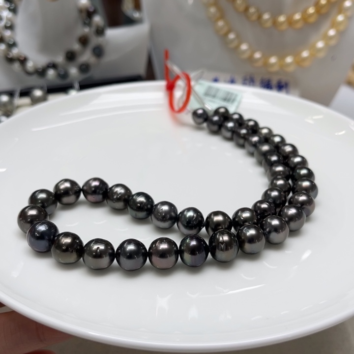 海水珍珠上新大溪地混彩项链8-11mm未镶嵌a*