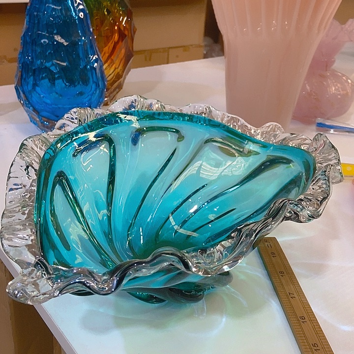 琉璃琉璃花瓶高15口39