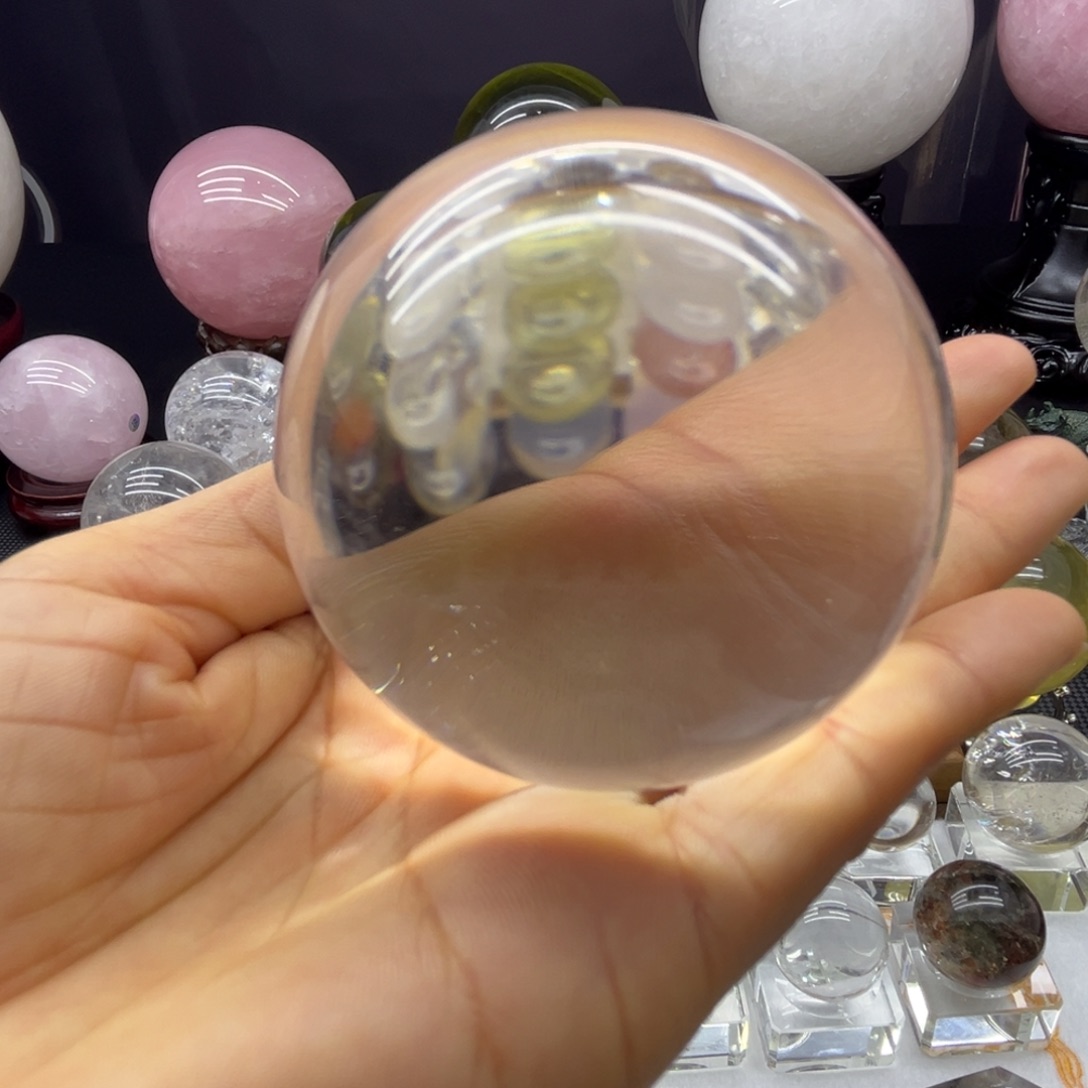 珠宝半成品未镶嵌水晶6.4公分
