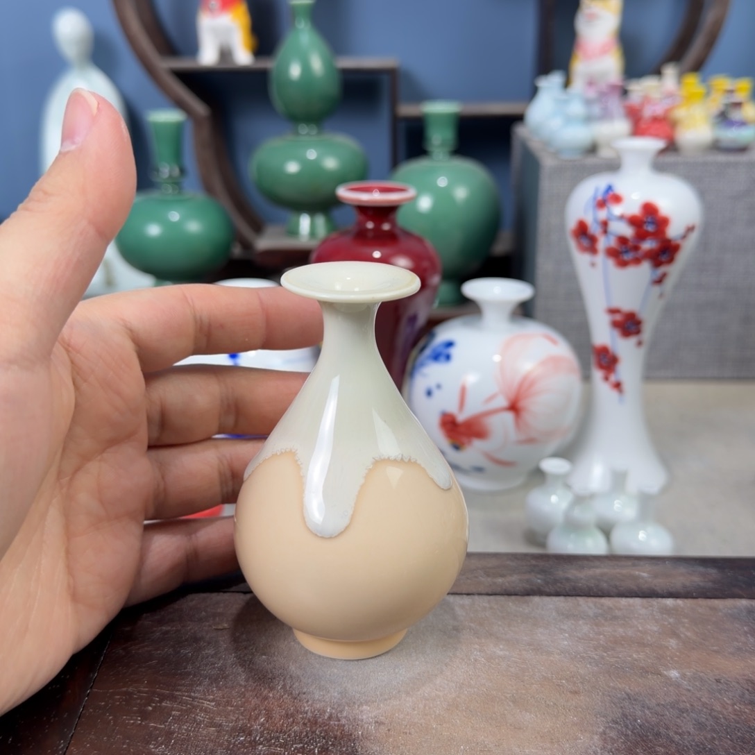 陶瓷手工小花器摆件