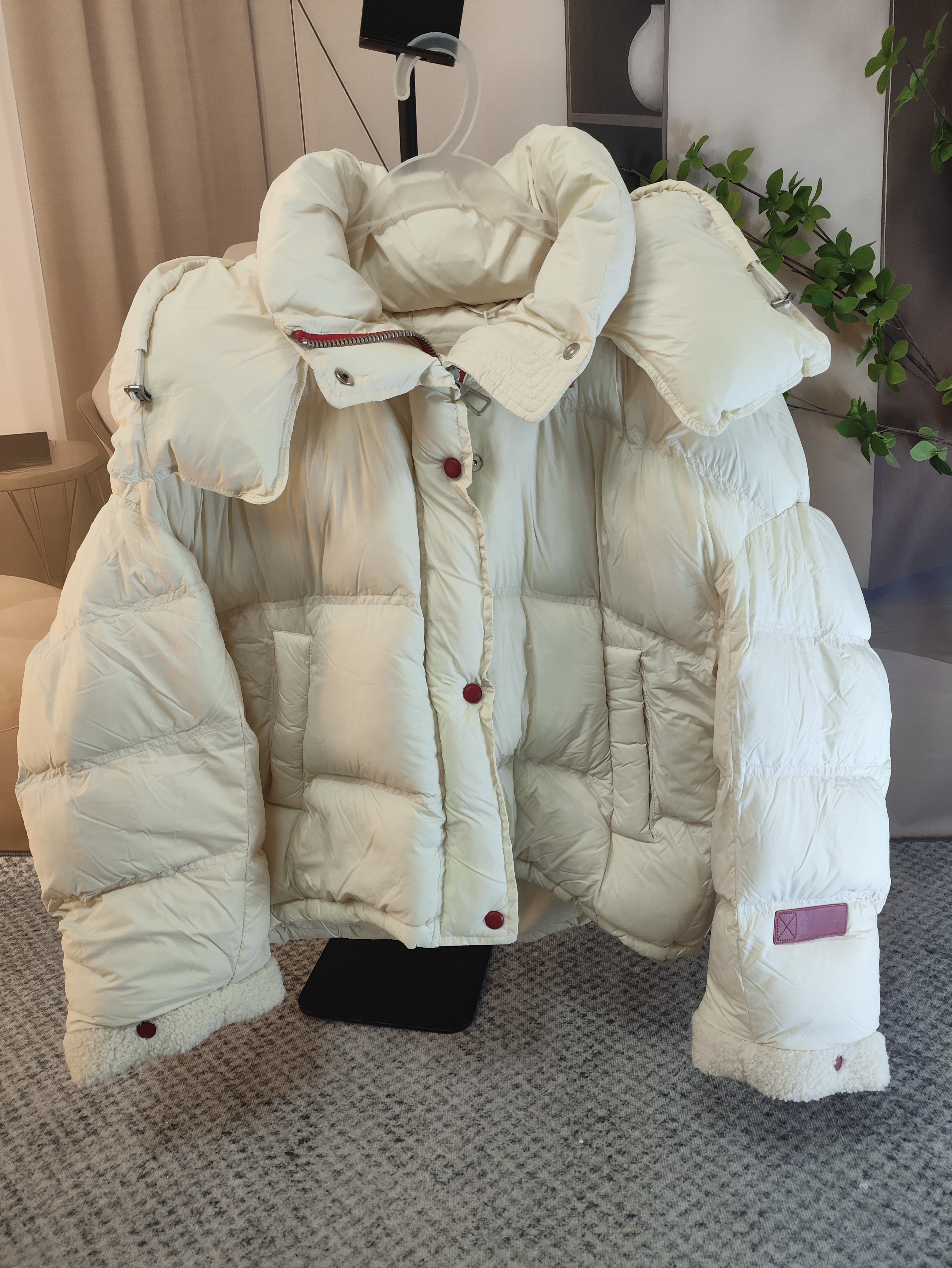 伴月伊人福利款彩色羽绒服9019