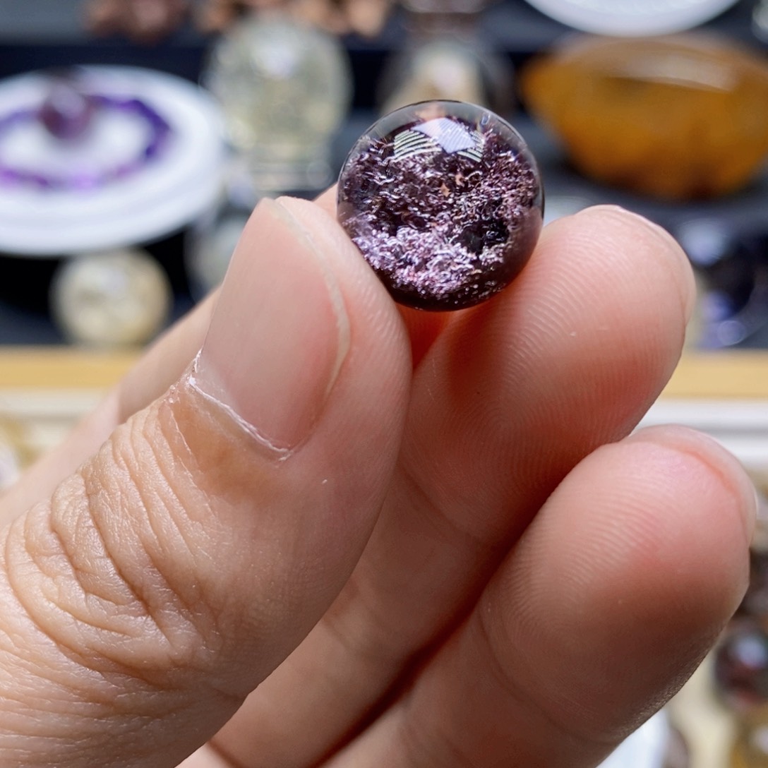 未镶嵌颈饰水晶九***喵圆球