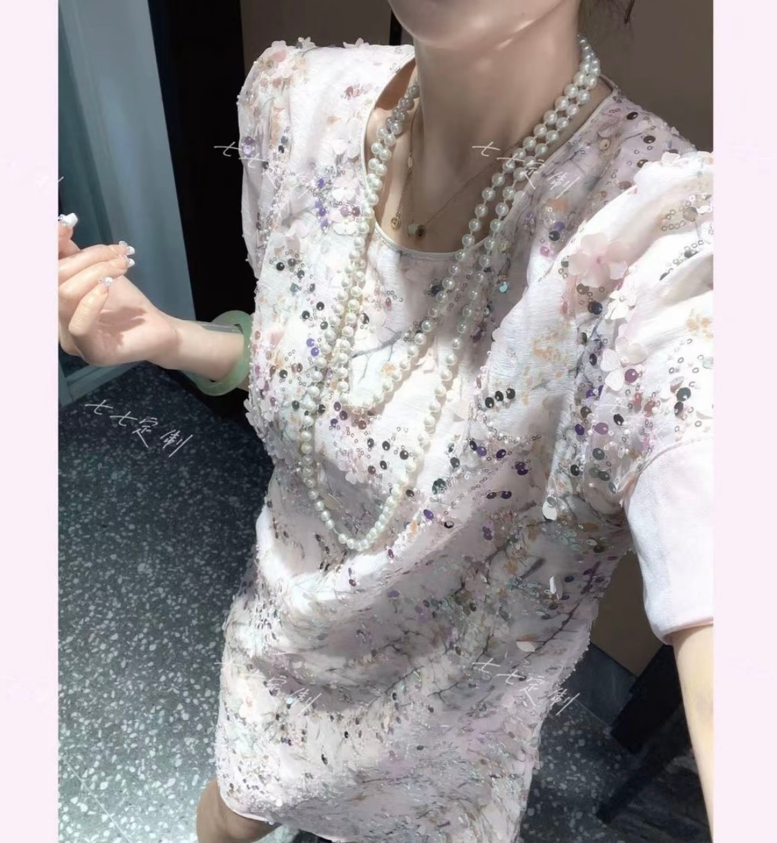 气质氛围感重工定制盘扣连衣裙时尚百搭女装