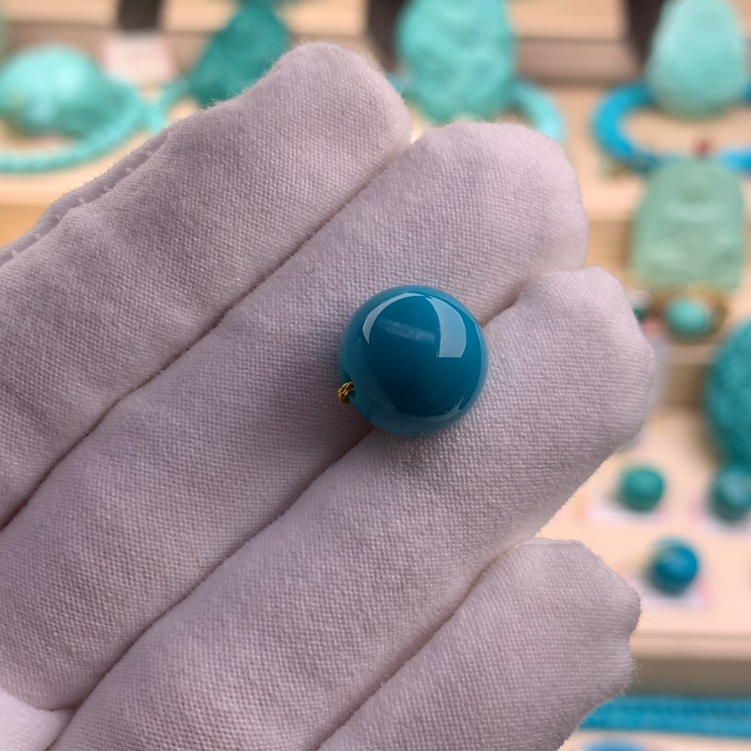 绿松石珠宝奇石未镶嵌12.5