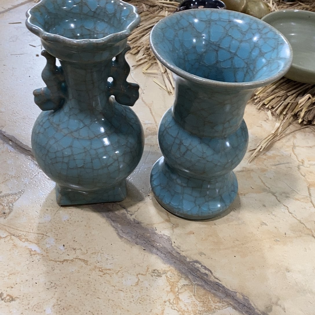 期***…瓷片官窑的一对冰片