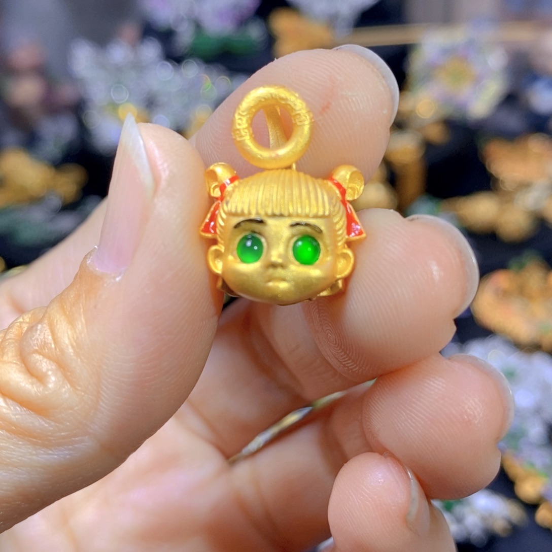 翡翠耳钉银S925镶嵌多样性发其一