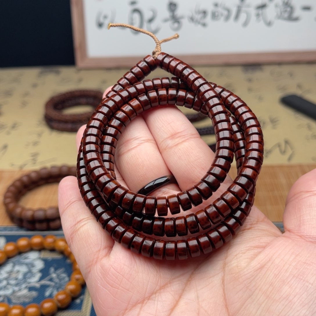 紫金鼠手串74纯肉药片脖挂