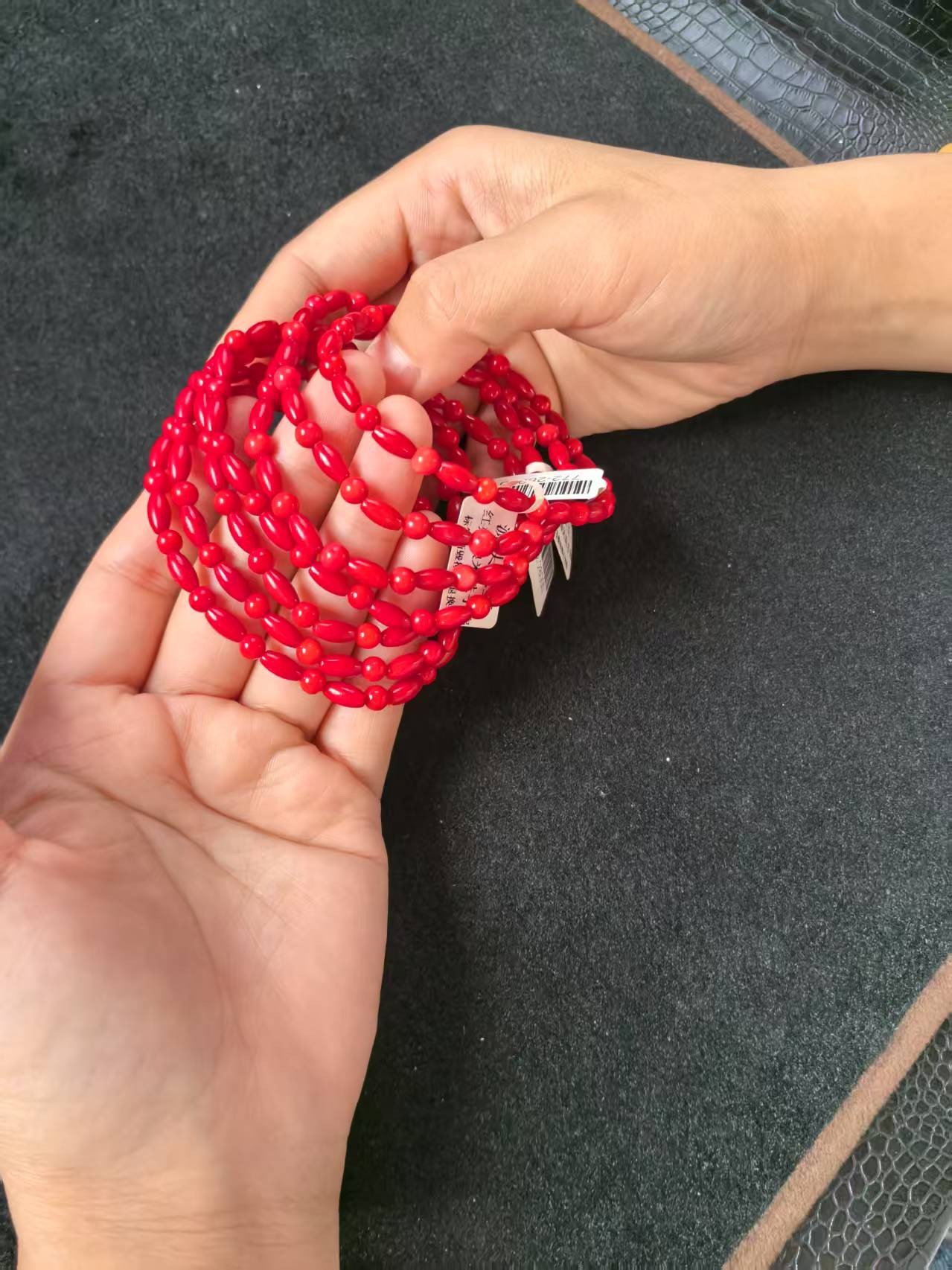 红姑娘桶珠手串【芳芳寻宝】-多样性发其一