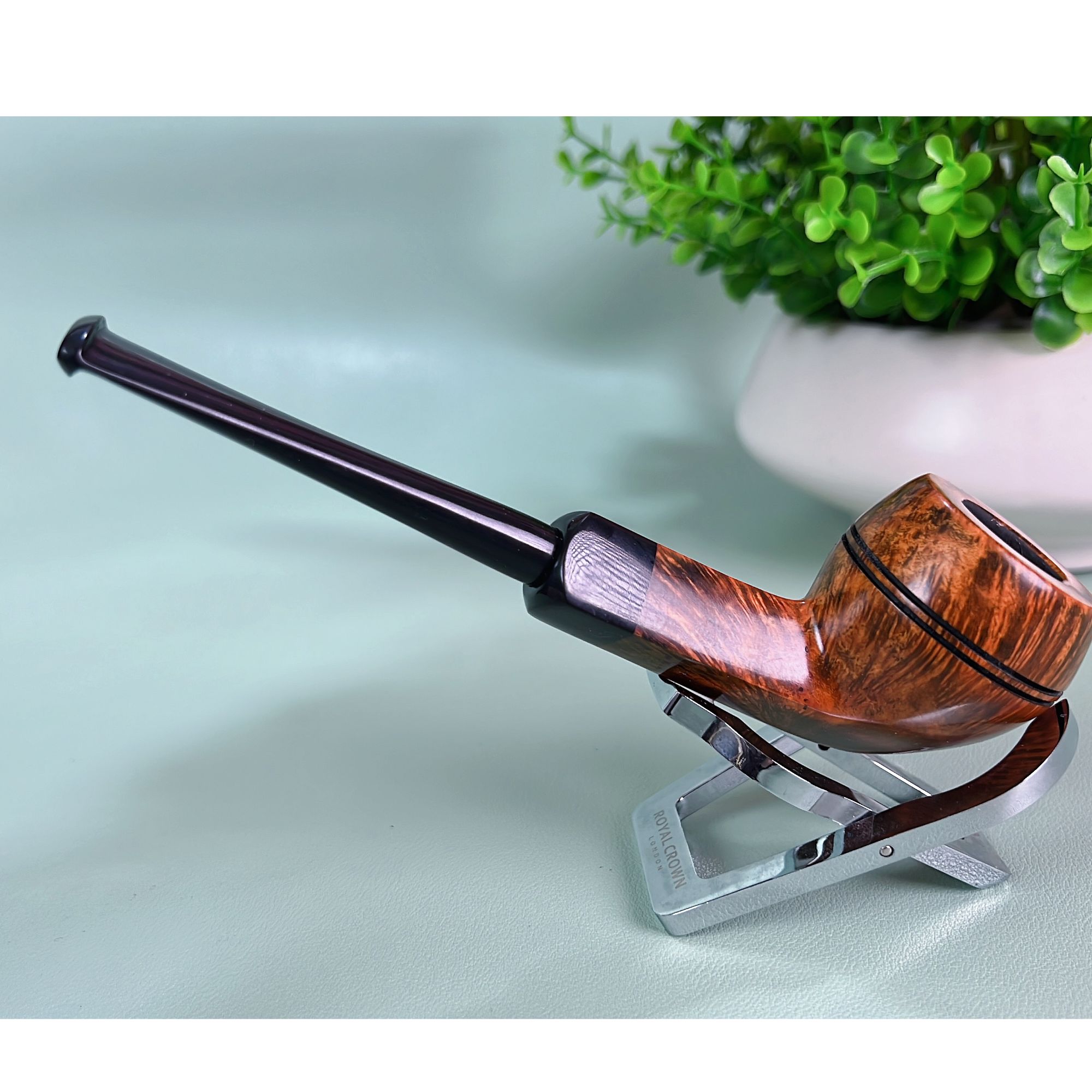 石楠木烟斗 军插光面牛头