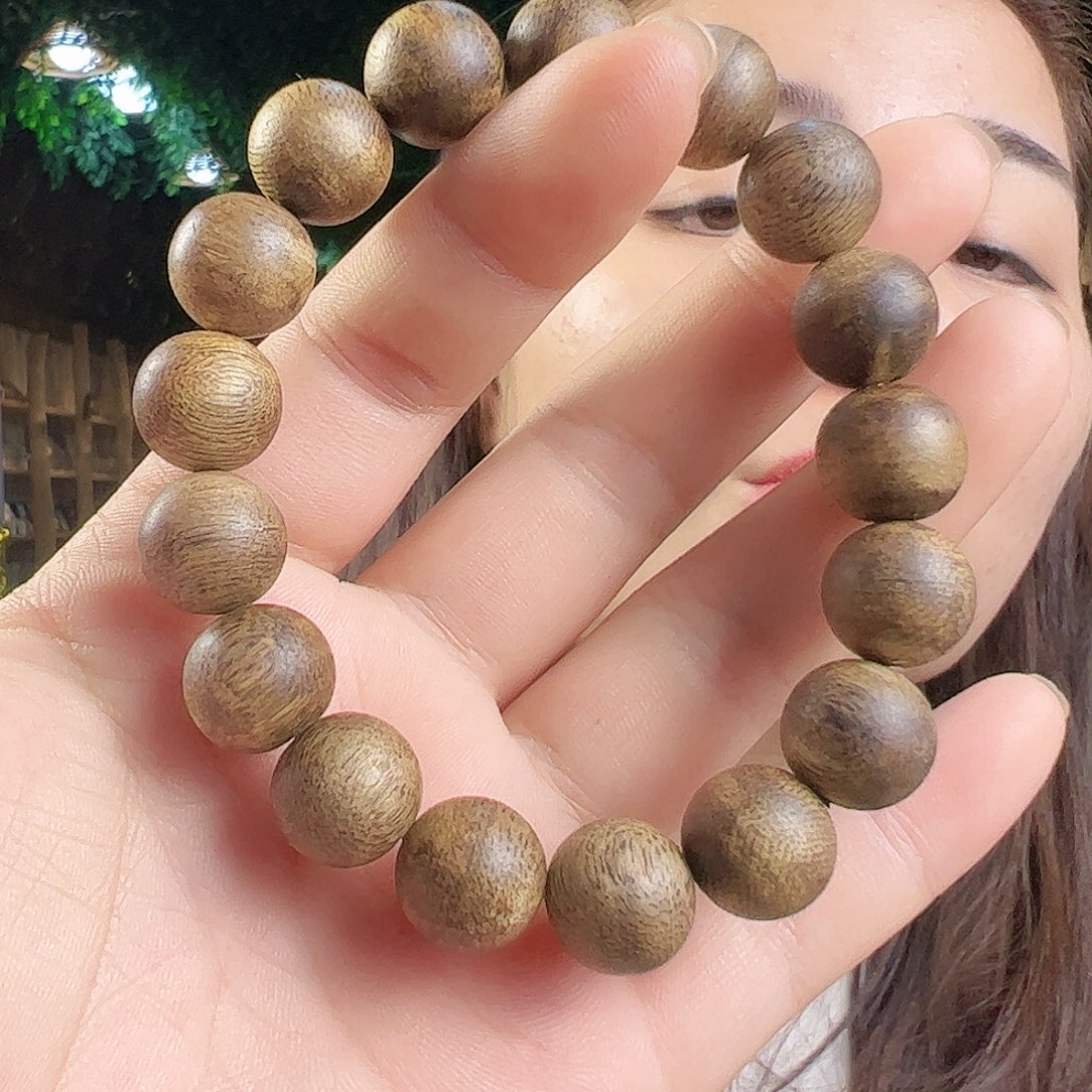 沉香手串黑棋圆珠单圈1.3多样性发一条