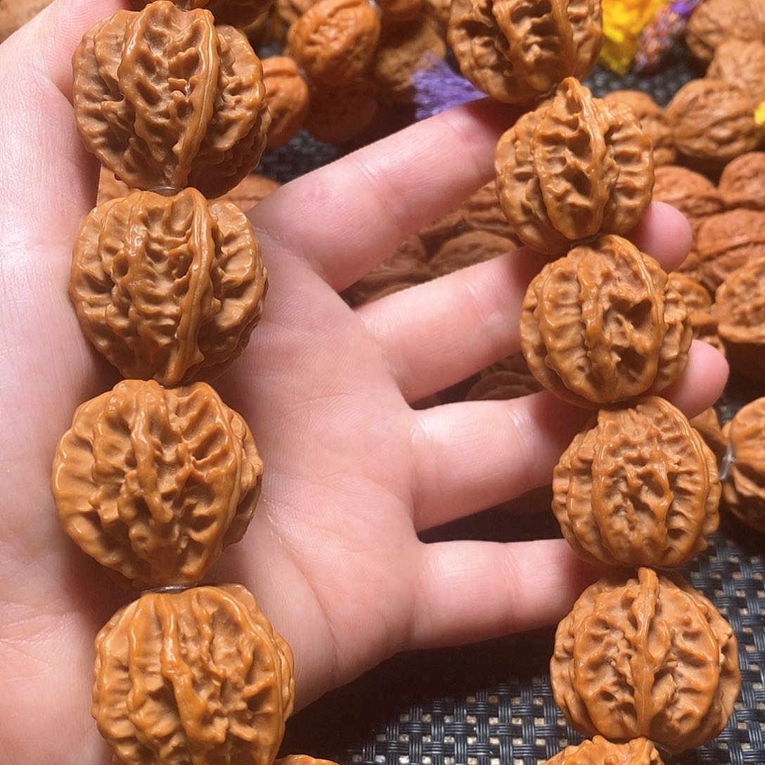 文玩核桃手串粗筋八棱手持