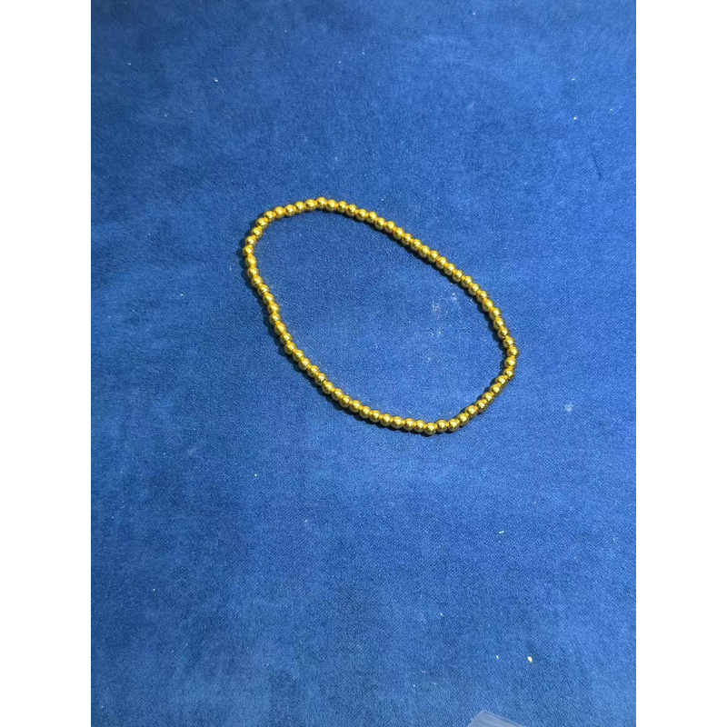 钨金手链 a2963黄色珠珠手链多样性发货