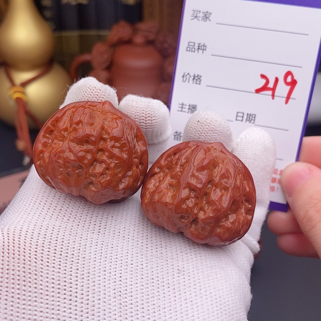 文玩核桃把件219号37蛤蟆头