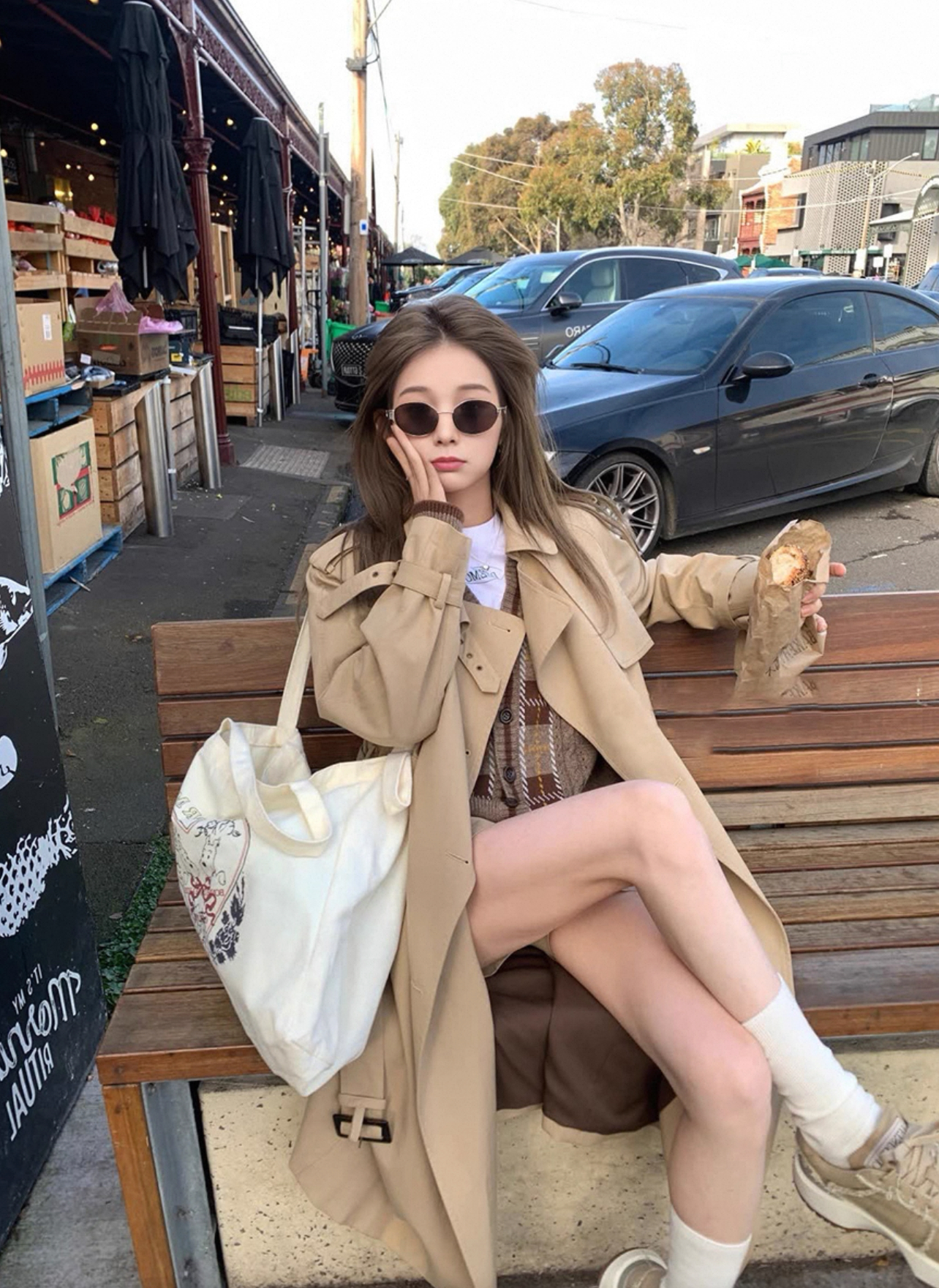 韩系休闲风衣女小个子2025秋季极简英伦风高级感气质大衣早秋外套