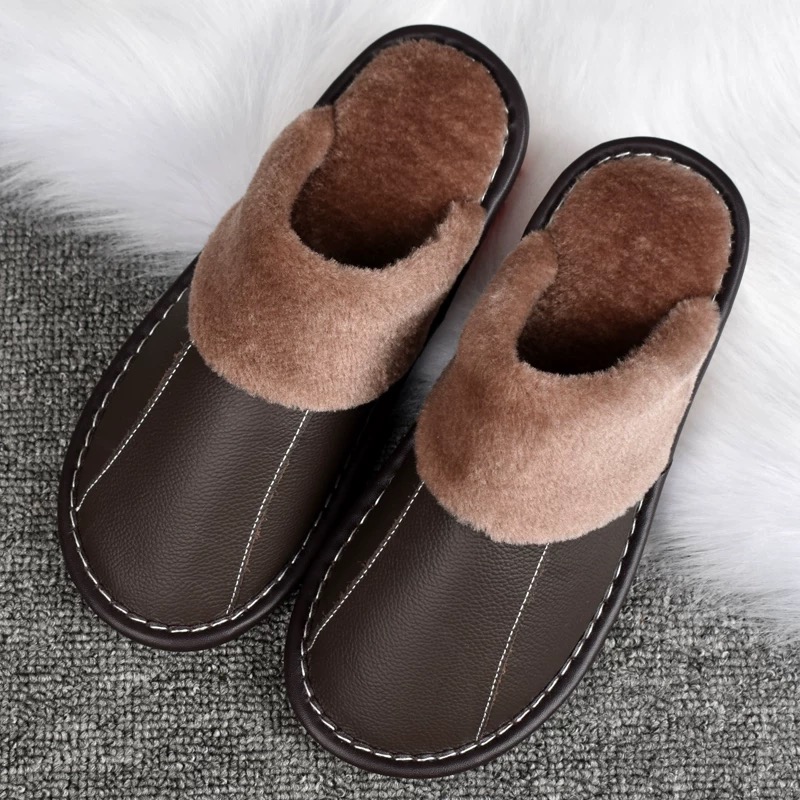 牛皮拖鞋（退货需退回）