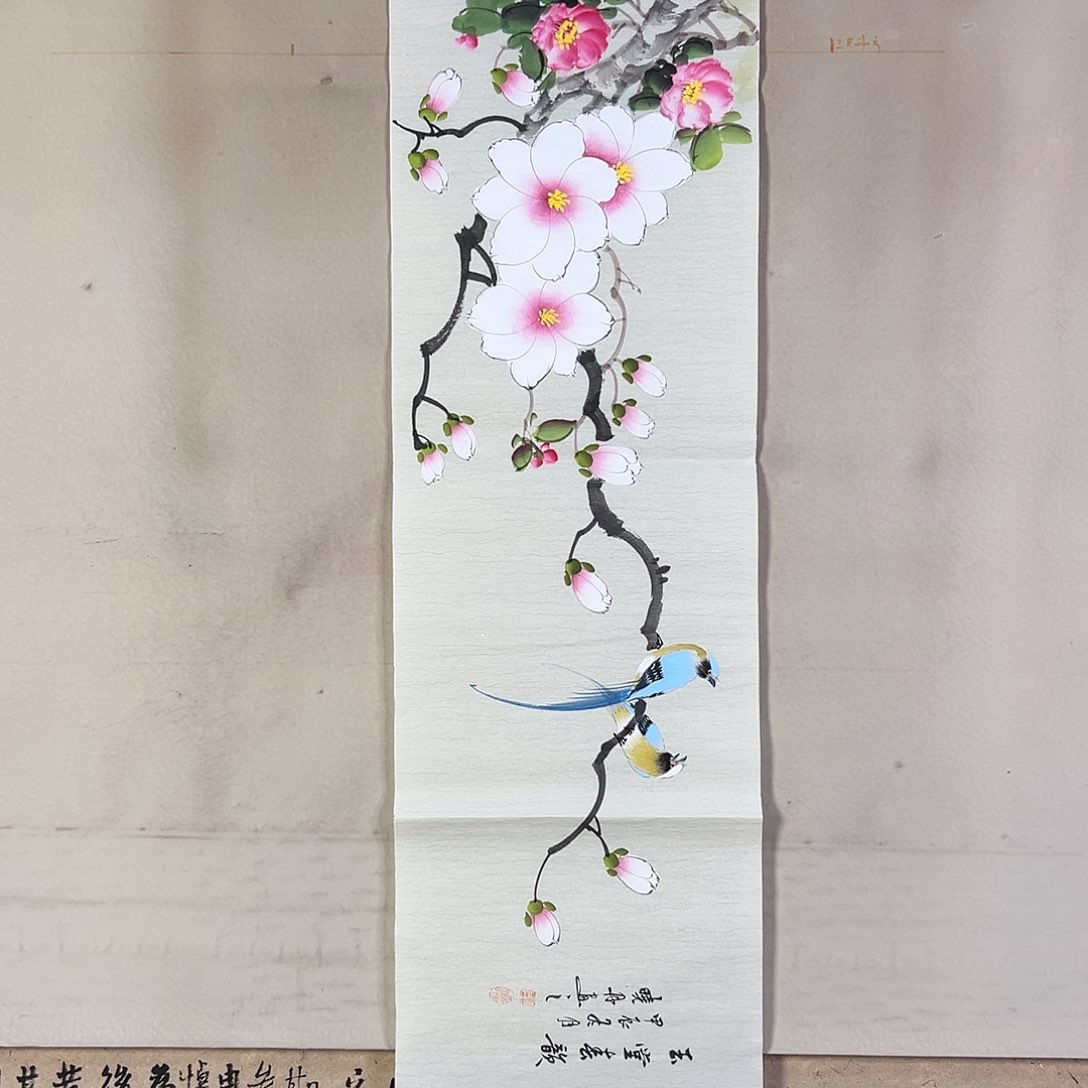 国画109 花鸟在此鸣叫时还要一