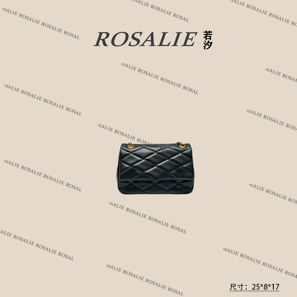【若汐Rosalie】FES-5183-黑色轻奢小众时尚气质百搭女士包包