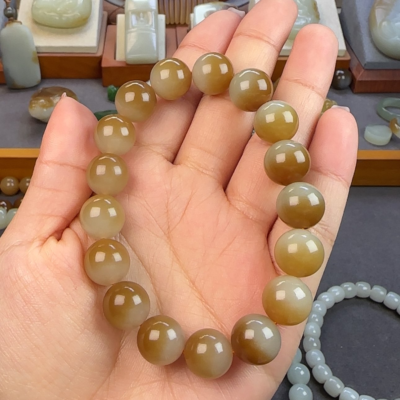 【闪购商品】和田玉手串未镶嵌星***