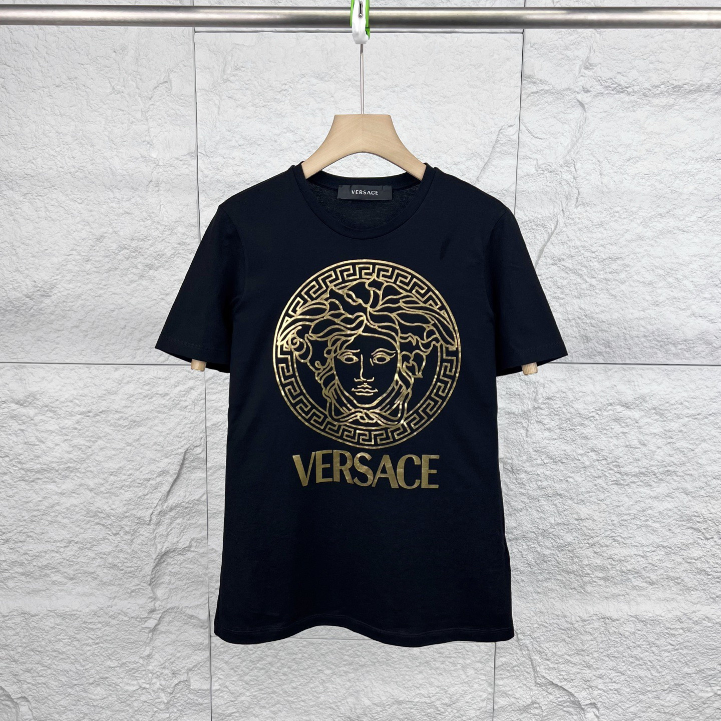 未使用 VERSACE/范思哲 38码/黑色美杜莎印花短袖T恤/16318842