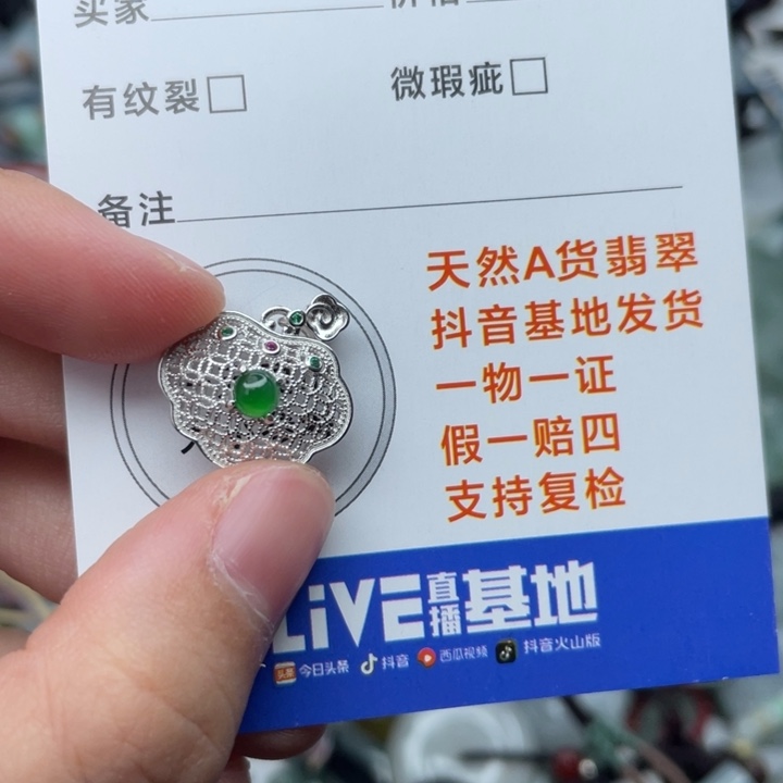 翡翠颈饰未镶嵌翡翠