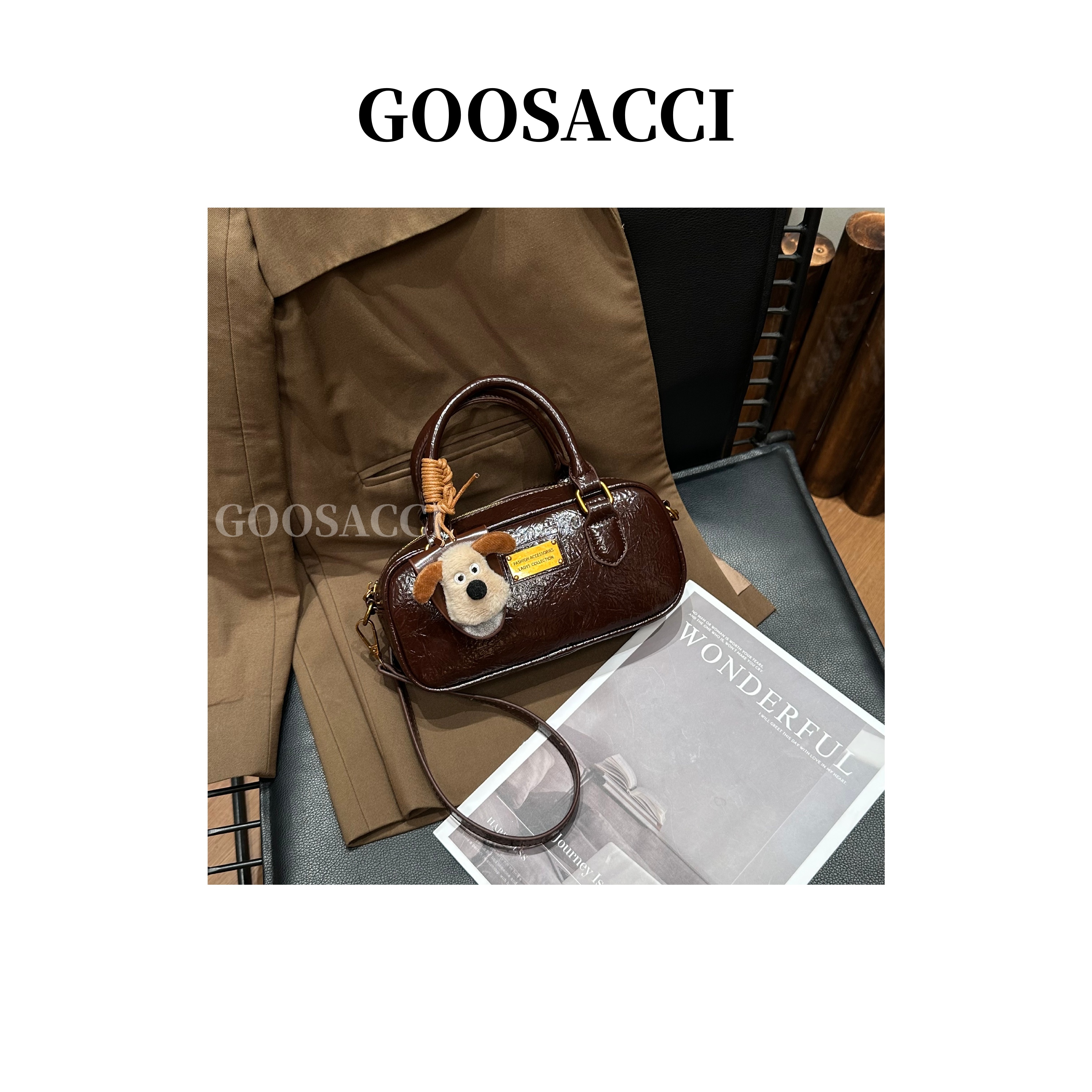 2025秋季上新【琥珀流光】时尚百搭通勤单肩斜挎手提枕头包女士