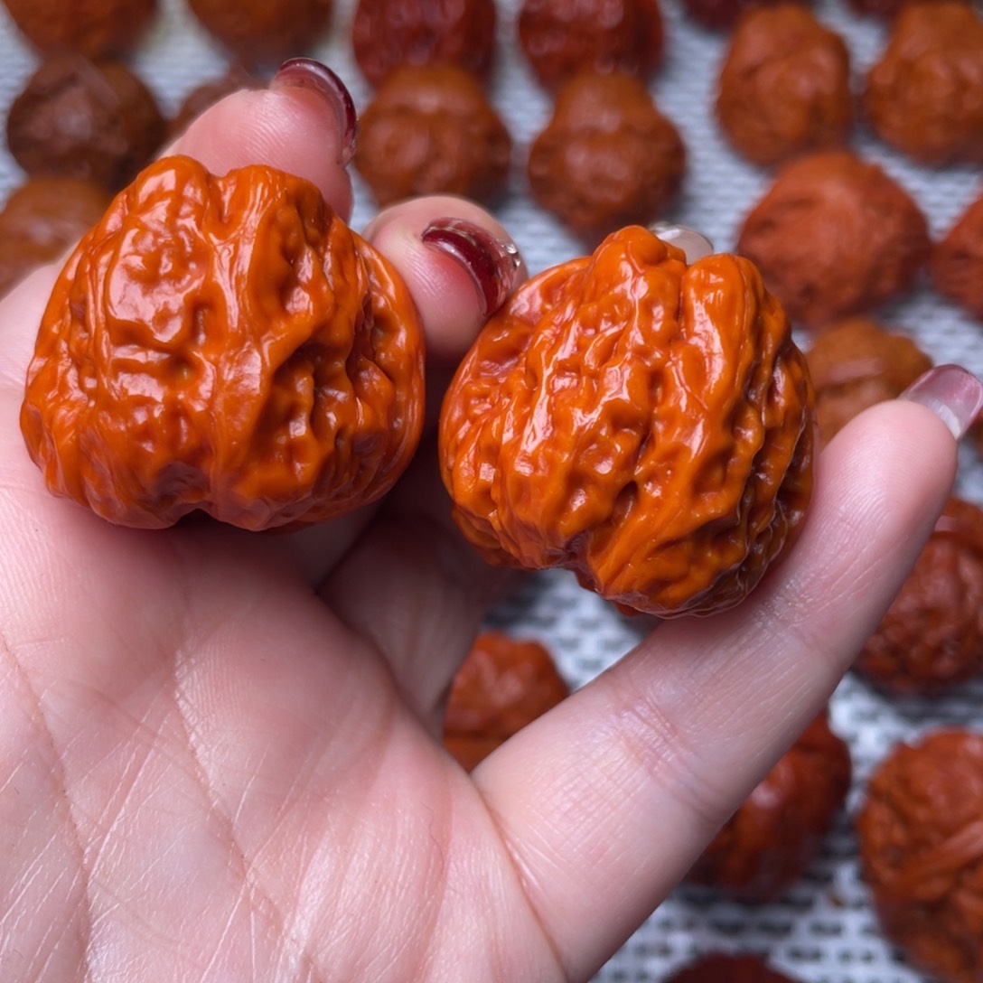 桃核吊坠文玩核桃 手把件 蛤蟆头 34