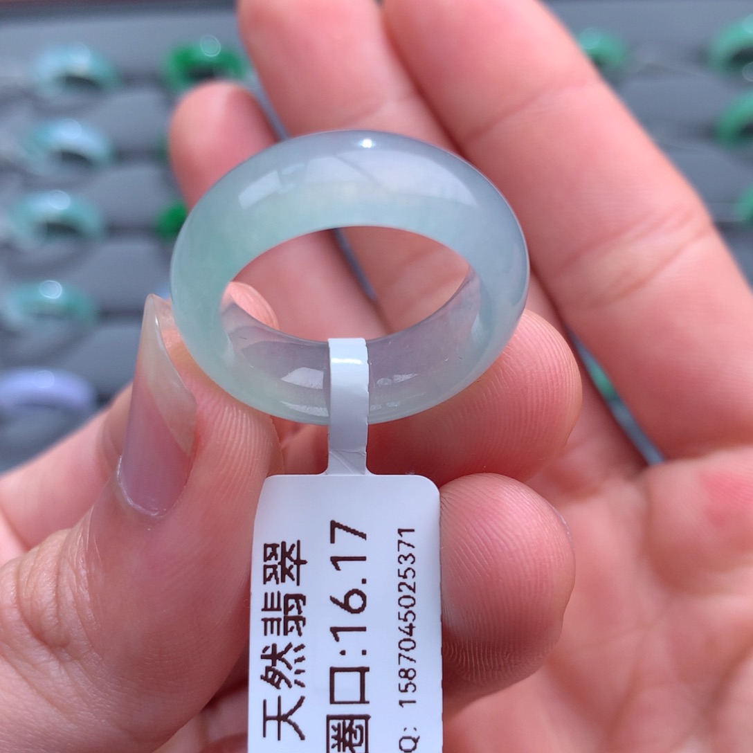 翡翠戒指未镶嵌天然