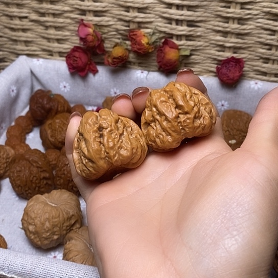 文玩核桃把件38尺打底蛙