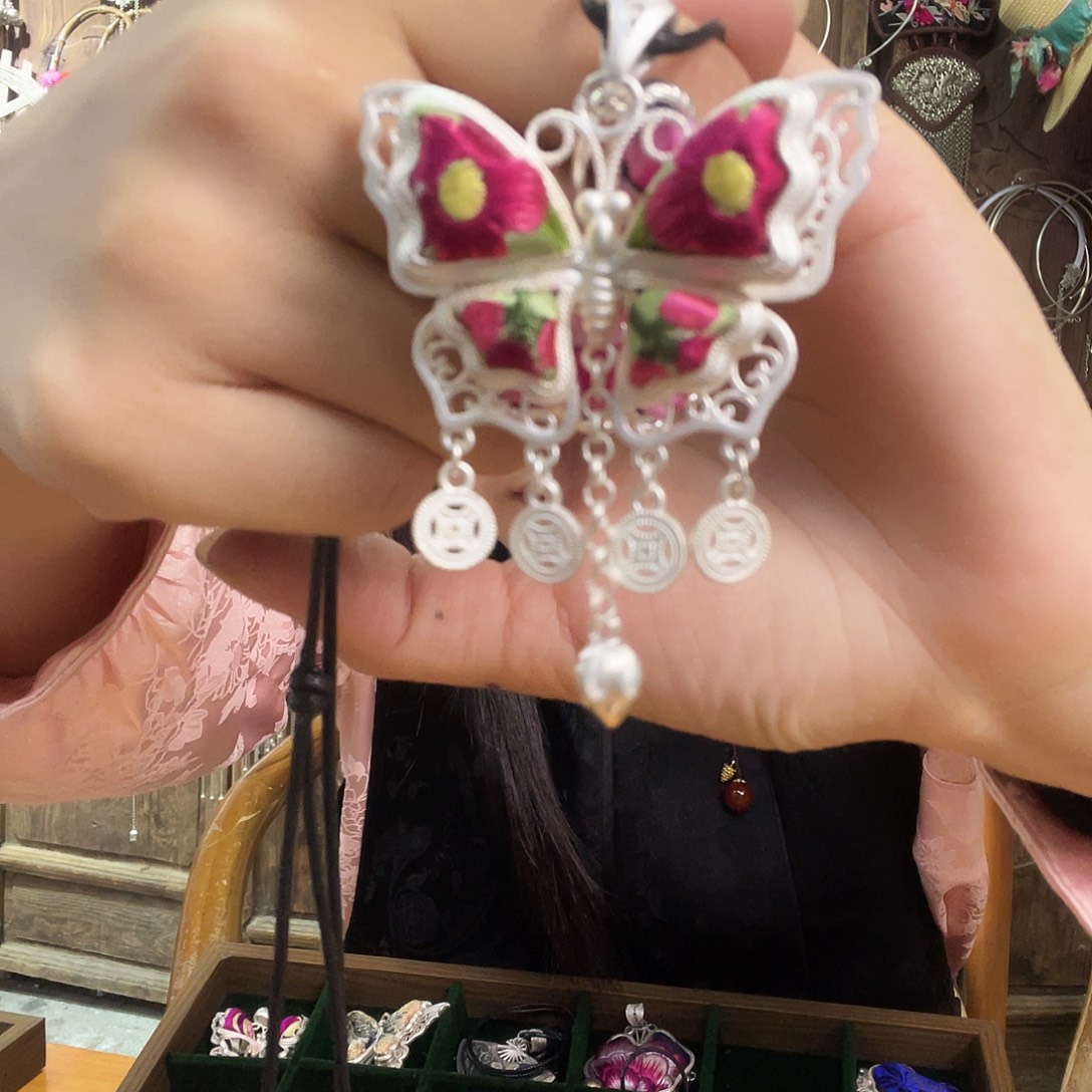 铁合金花岗石项链