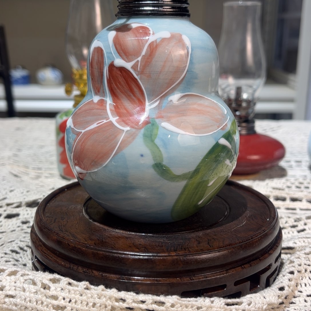 摆件景德镇陶瓷香薰灯