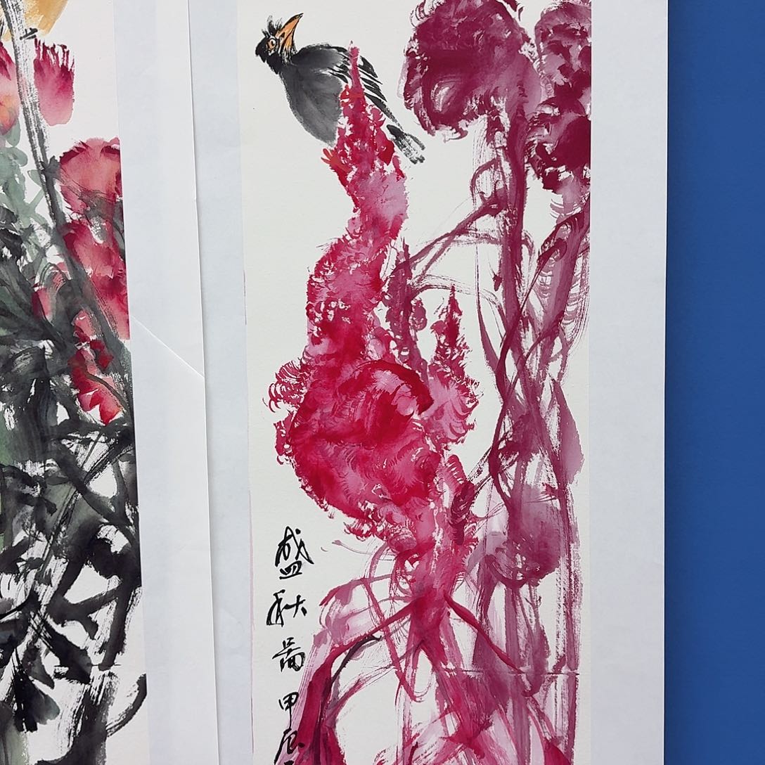 国画多次参加国内外书画