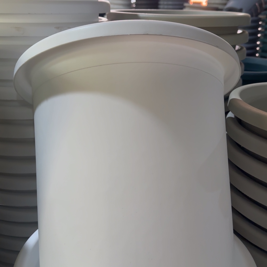 树脂四季盆7#无拖纯白微瑕6