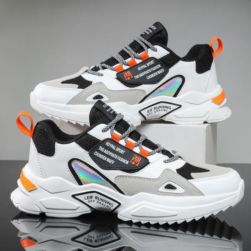 秋冬季男鞋新款秋季透气青少年篮球鞋运动跑步休闲爆款老爹潮鞋